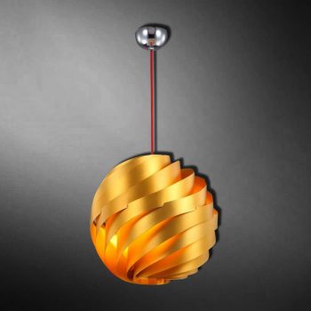 Lámpara decorativa Bola de metal en capas