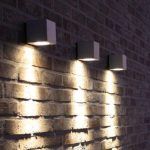 Aplique De Pared Cuadrado gris COD.3993