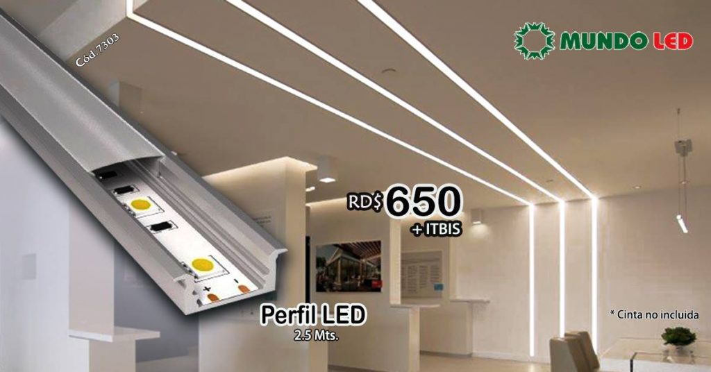 PERFIL TIRA LED PARA EMPOTRAR