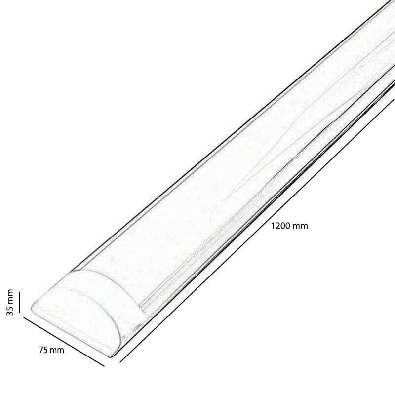 REGLETA LED ELECTRÓNICA 120 CM. 36W 6500K