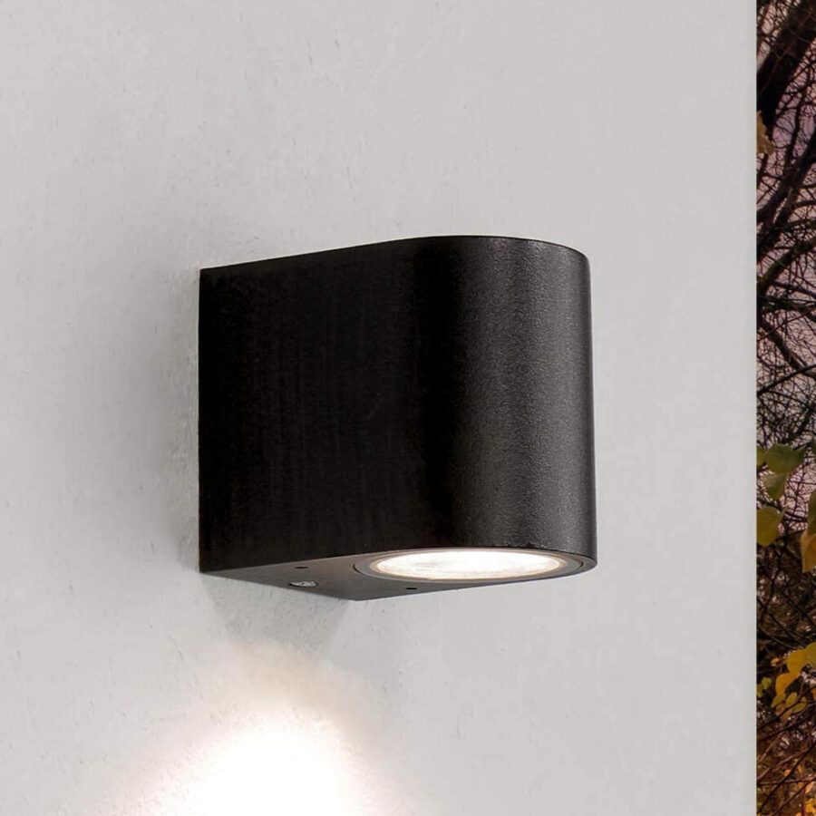 Aplique De Pared Una Luz Negro Cod. 3917