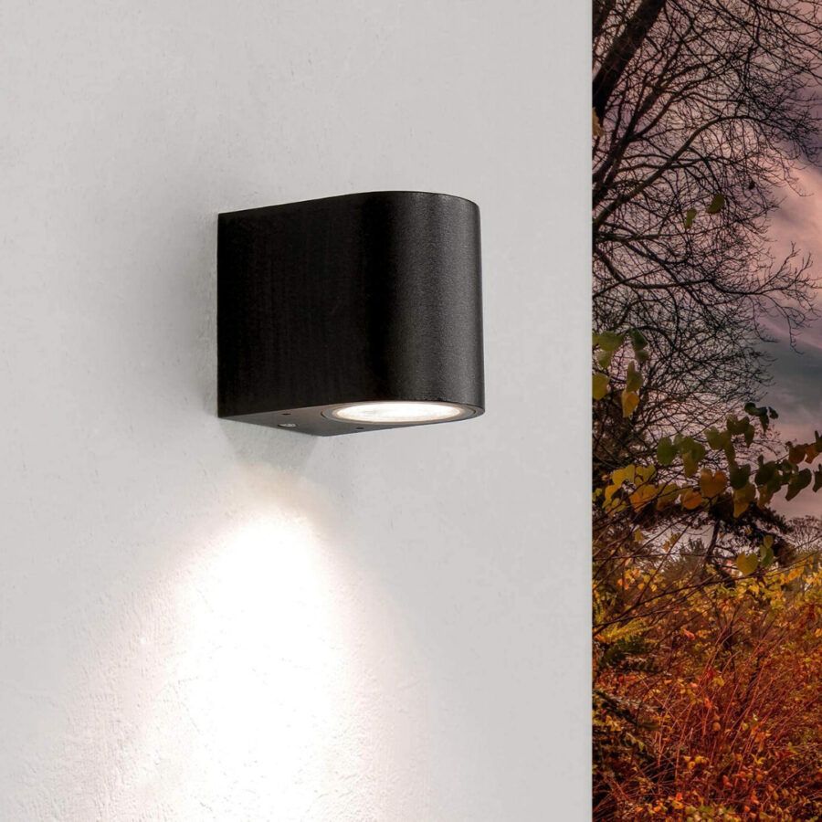 Aplique De Pared Una Luz Negro Cod. 3917