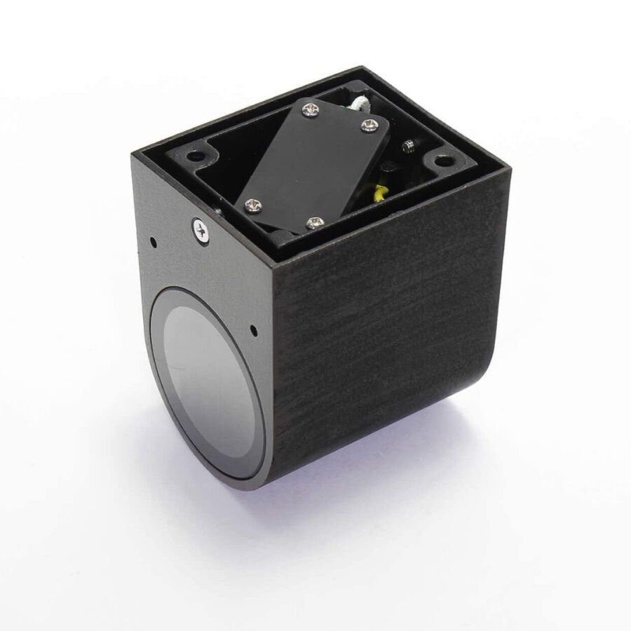 Aplique De Pared Una Luz Negro Cod. 3917