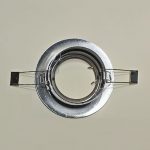 BASE OJO DE BUEY GU10-MR16 CROMADA FIJA COD. 2710