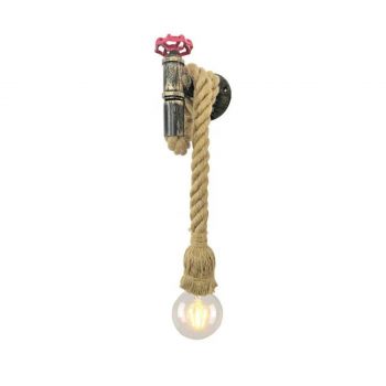 APLIQUE TIPO WATER PIPE CON LLAVE ROJA Y SOGA COD. 3598