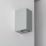Aplique De Pared Doble Luz RECTANGULAR Blanco COD. 4017