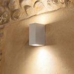 Aplique De Pared Doble Luz RECTANGULAR Blanco COD. 4017