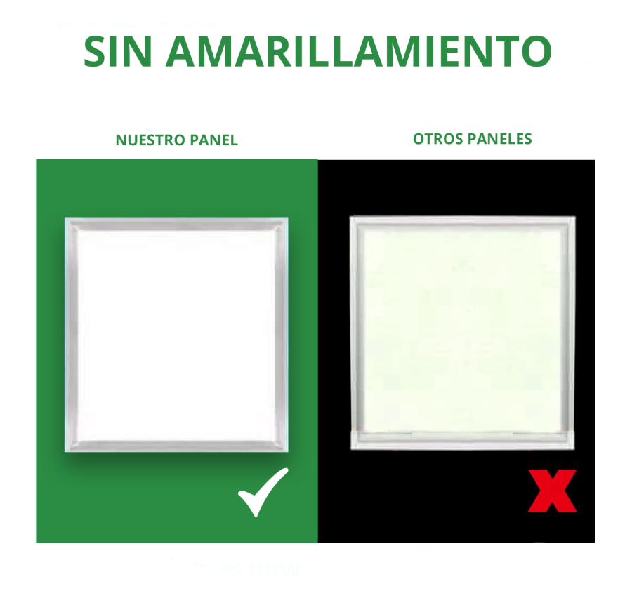 PANEL LED 2X2 40W CERTIFICACIÓN UL LUZ BLANCA 6500K 100/277V 4000LM IP20 COD. 3040