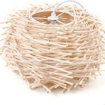 LÁMPARA DECORATIVA DE BAMBOO NIDO DE PAJARO DIAM 30CM E27 cod. 3309