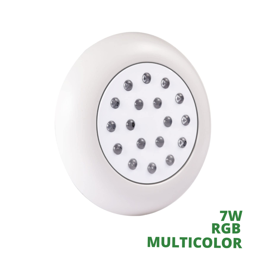 LAMPARA ADOSABLE 7W RGB PISCINA/JACUZZI DC12V MEMORIA IP68 COD. 6195