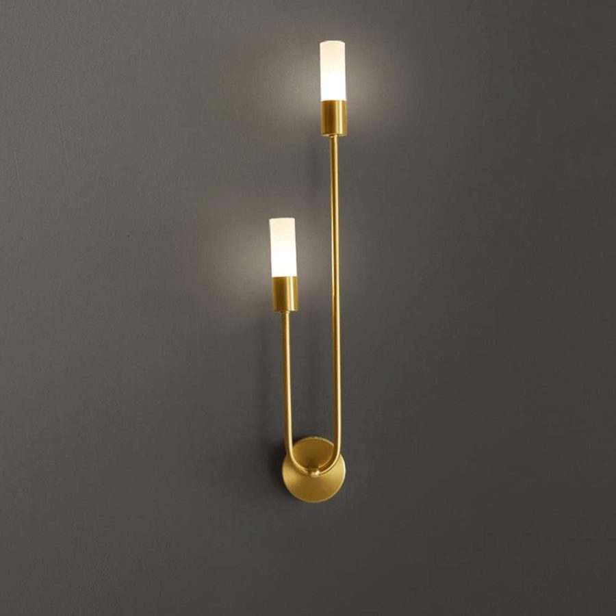 APLIQUE DEC  BRAZO CURVEADO DOBLE SOCKETS Cod. 4198