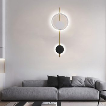 APLIQUE DEC ARO LED INTEGRADO BASE NEGRA cod. 4172