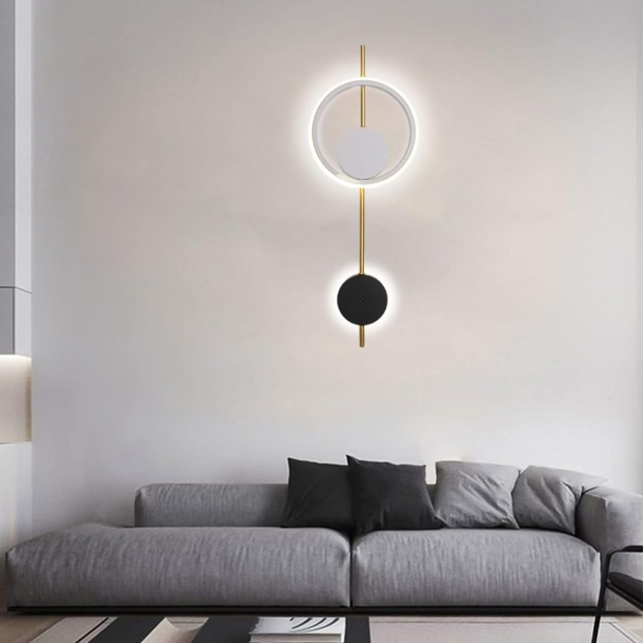 APLIQUE DEC ARO LED INTEGRADO BASE NEGRA cod. 4172
