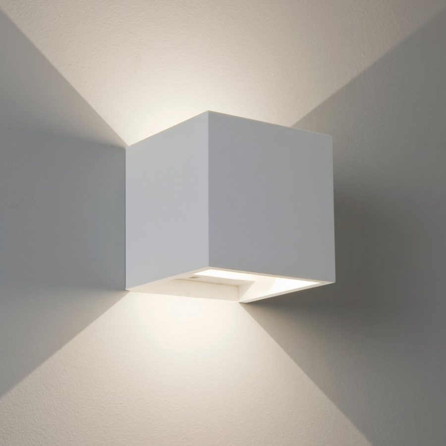 APLIQUE DEC CUBO DOBLE LUZ 5W WW 3000K BLANCO COD. 1507