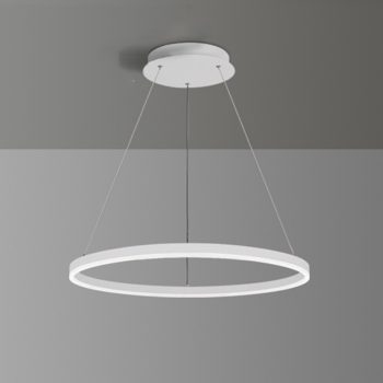 Lámpara de techo LED 1 ARO BLANCO CON BORDE BLANCO cod. 3954