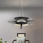 LÁMPARA DEC 3 AROS DE BICICLETA NEGRO  LED INTEGRADO  3000K 110V P3628BK-48 RT COD. 4355