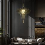 LÁMPARA DEC 3 AROS DE BICICLETA DORADO  LED INTEGRADO  3000K  COD. 4356