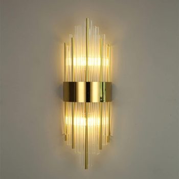 APLIQUE DEC METAL DORADO Y CRISTAL COD. 4284