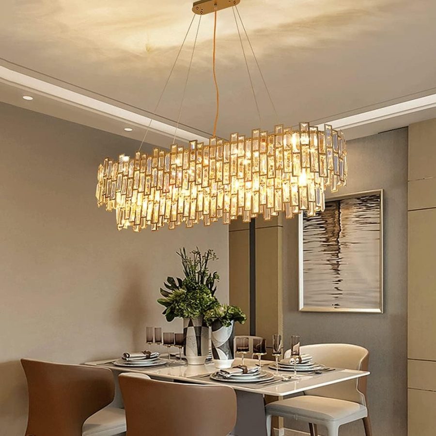 LÁMPARA DECORATIVA DE CRISTAL K9 E14*10 SOCKETS  COD.4281