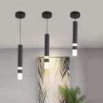 LÁMPARA DECORATIVA TUBULAR NEGRA LED INTEGRADO G10006 3W COD. 4568