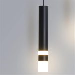 LÁMPARA DECORATIVA TUBULAR NEGRA LED INTEGRADO G10006 3W COD. 4568