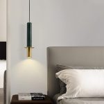 LÁMPARA DECORATIVA TUBULAR DE MÁRMOL NEGRA LED INTEGRADO 3000K COD. 4563