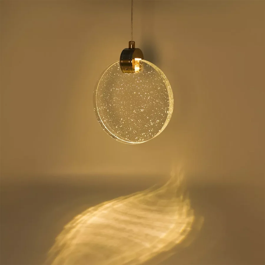 LÁMPARA DEC PLATO TRANSPARENTE LED INTEGRADO  4W 3000K COD. 4565