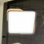 LÁMPARA DECORATIVA TECHO RECTANG 400*400*50MM  NEGRA  3 COLORES 36W 40CM   COD. 4405