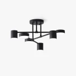 LÁMPARA DECORATIVA DORADA 6 SOCKETS LED INTEGRADO 3000K Cod. 4575