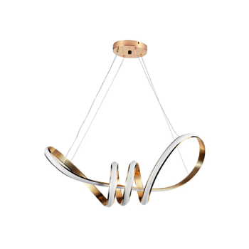 LÁMPARA DECORATIVA LED INTEGRADO NUDO DORADA  COD 3524