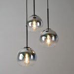 LÁMPARA DECORATIVA 3 GLOBOS  CHAMPAGNE GOLD  COD. 4471