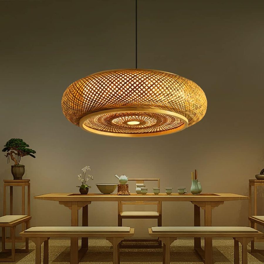 LÁMPARA DECORATIVA DE BAMBOO E27  COD. 4234