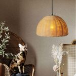 LÁMPARA DECORATIVA RATTAN REDONDA COD.3340