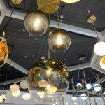 LÁMPARA DECORATIVA 3 GLOBOS  CHAMPAGNE GOLD  COD. 4471