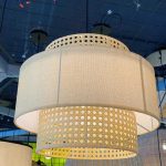 LÁMPARA DECORATIVA DE RATTAN CILINDRICA COD.3369