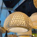 LÁMPARA DECORATIVA DE BAMBOO TIPO HONGO COD.4233