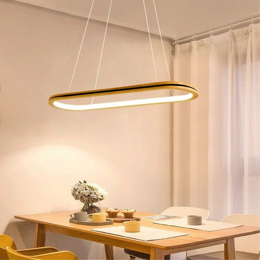 LÁMPARA DECORATIVA LED INTEGRADO ARO ELIPTICO 40W COD.3856