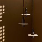 LÁMPARA DECORATIVA CILINDRO NEGRO CON CIRCULO COD.3140
