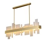 LÁMPARA DECORATIVA BARRA DORADA LED INTEGRADO 90CM 110V 3000K COD.4491