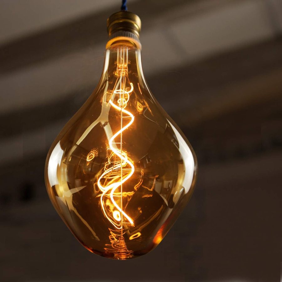 LÁMPARA DECORATIVA CRISTAL ÁMBAR COD.3212