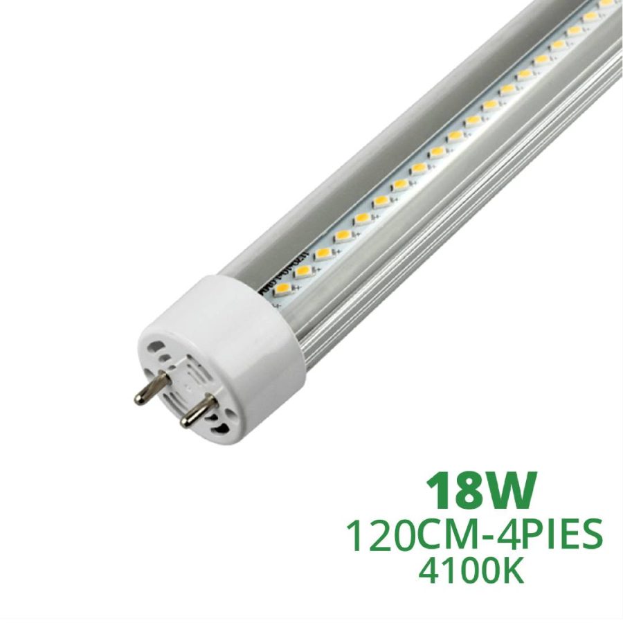 Tubo Led CRISTAL CLEAR 120Cm 18W Luz Intermedia 4100 COD. 5053