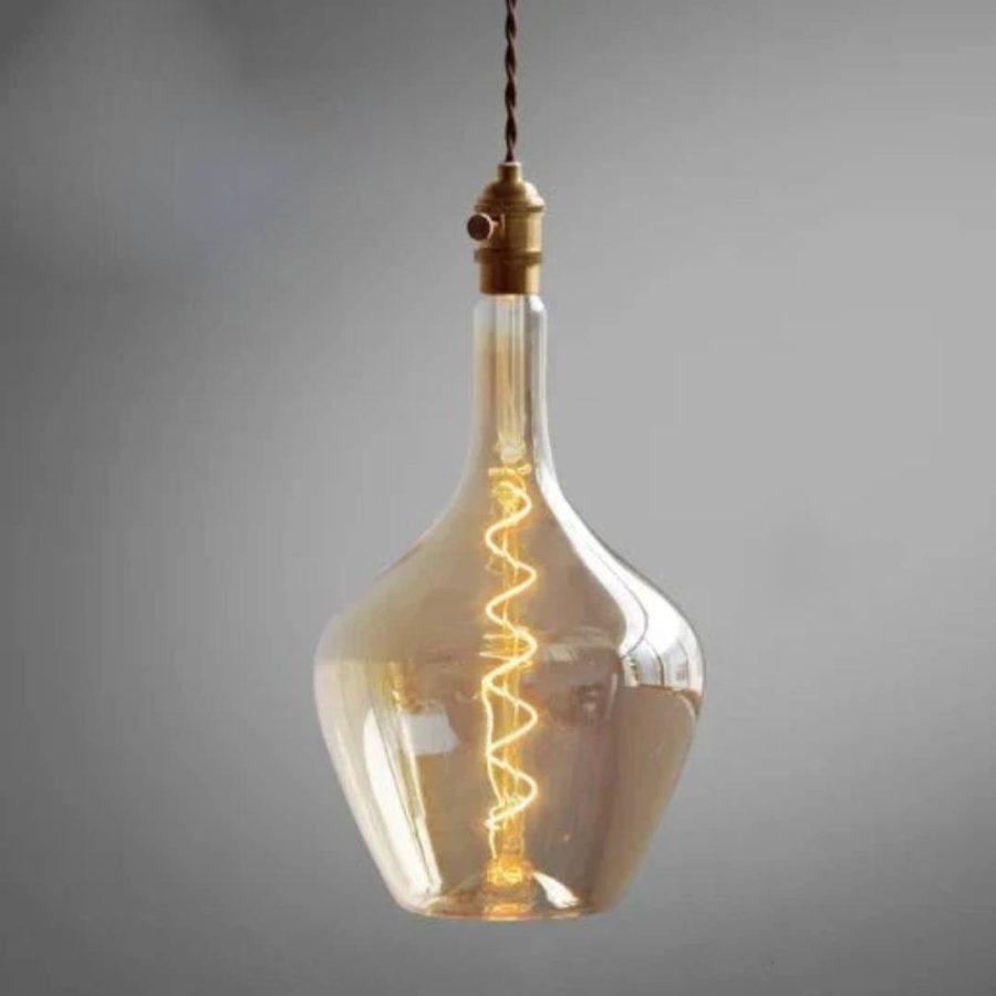 LÁMPARA DECORATIVA CRISTAL ÁMBAR COD.3213
