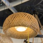 LÁMPARA DECORATIVA DE FIBRA SEMI ABIERTA COD.4640