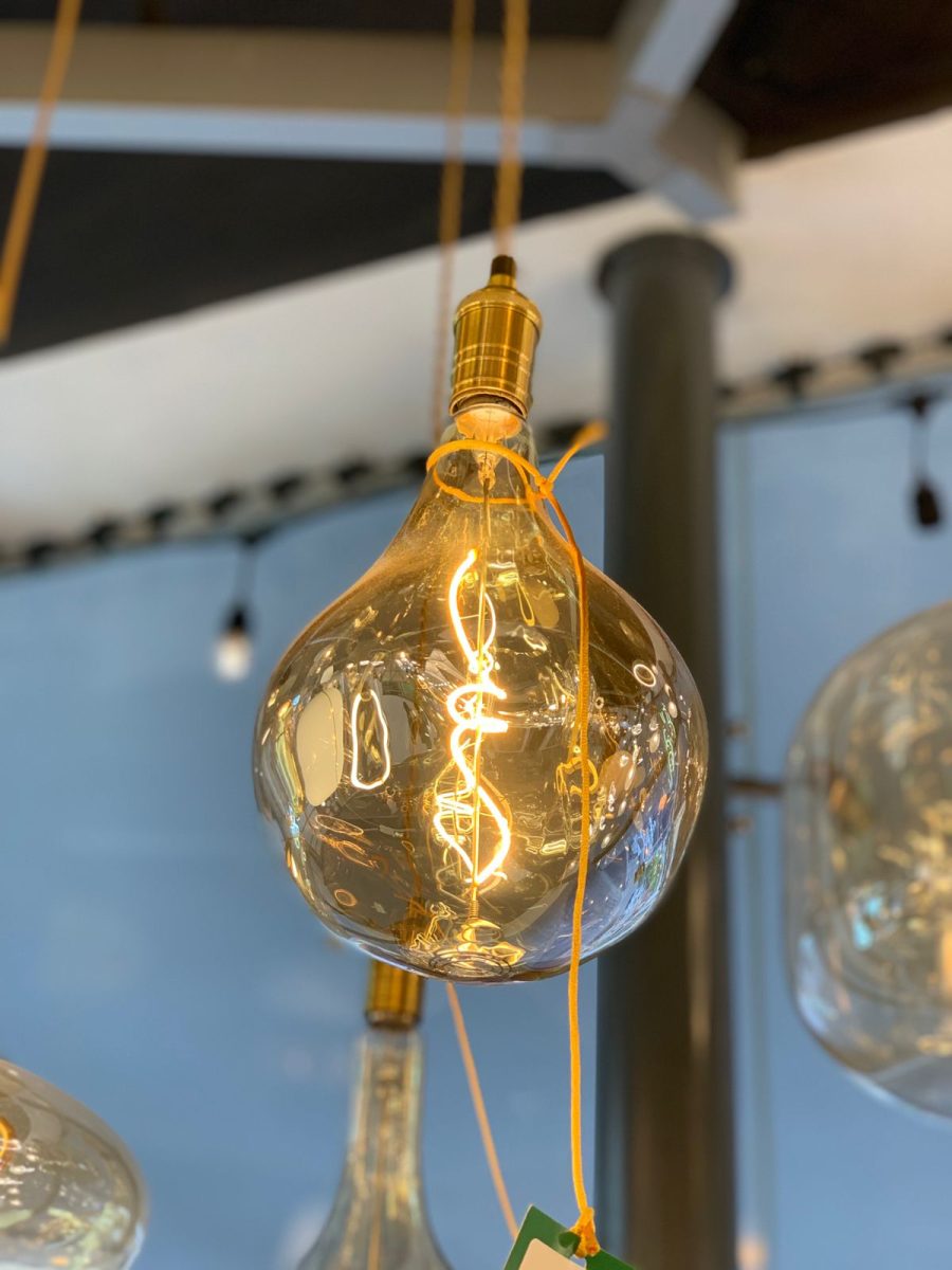 LÁMPARA DECORATIVA CRISTAL ÁMBAR COD.3212