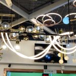 LÁMPARA DECORATIVA BARRA NEGRA  NEON LED  COLGANDO 110V 3000K 120*10CM COD.3460