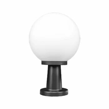 BALIZA NEGRA GLOBO CIRCULAR MILK  EXTERIOR E27 COD.2304