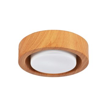 LÁMPARA DE TECHO PLAFON COLOR MADERA D28CM*8CM COD. 3187