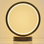 LÁMPARA DECORATIVA DE MESA ARO LED INTEGRADO 13W 3000K  COD. 2371