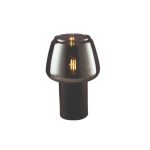 LÁMPARA DECORATIVA DE MESA NEGRA GLOBO BLACKSMOKE E27 COD. 2369