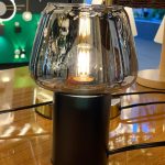 LÁMPARA DECORATIVA DE MESA NEGRA GLOBO BLACKSMOKE E27 COD. 2369